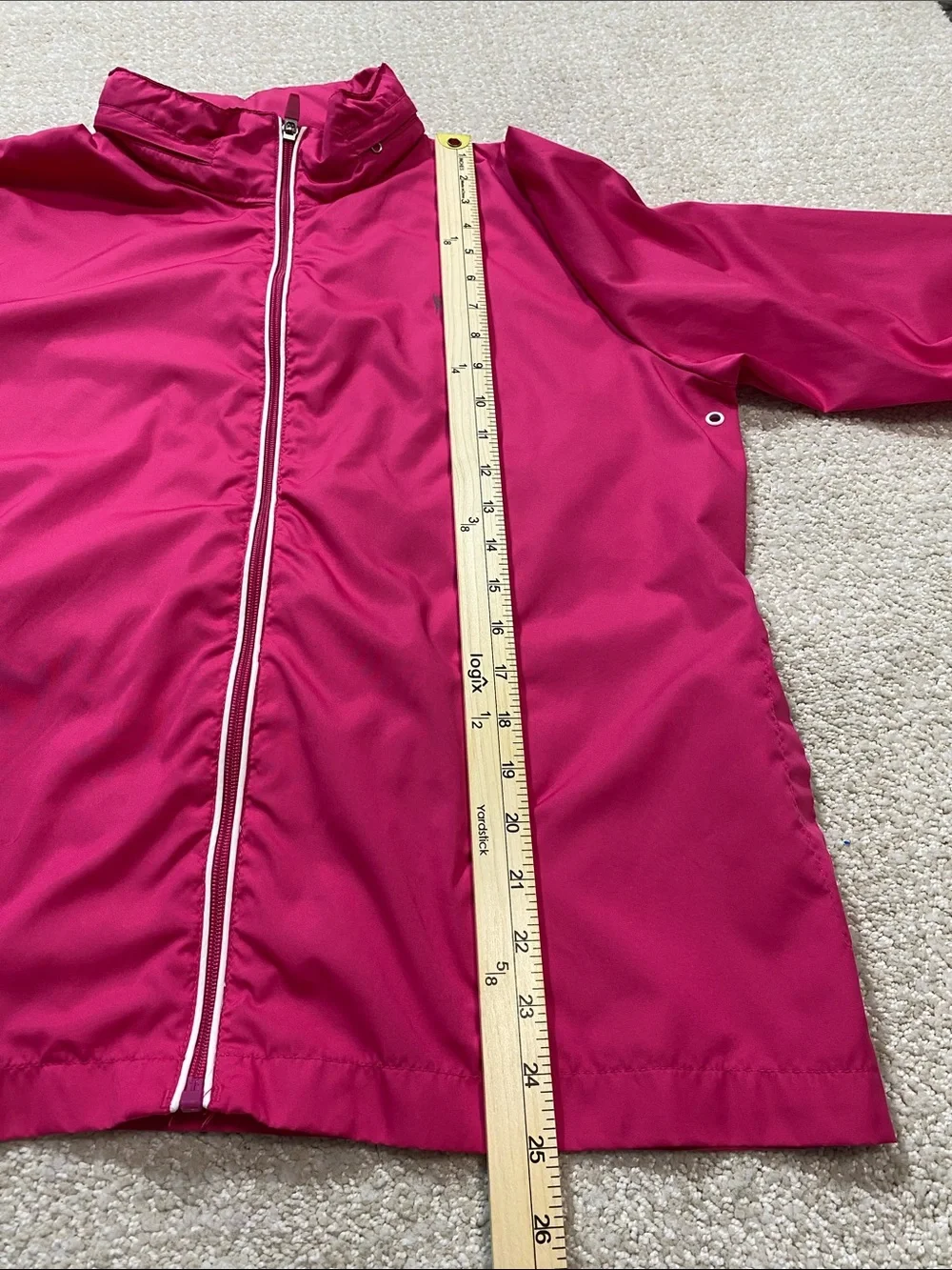 Danskin Now Hot Pink Lightweight Zip-Front Windbreaker Size Xl